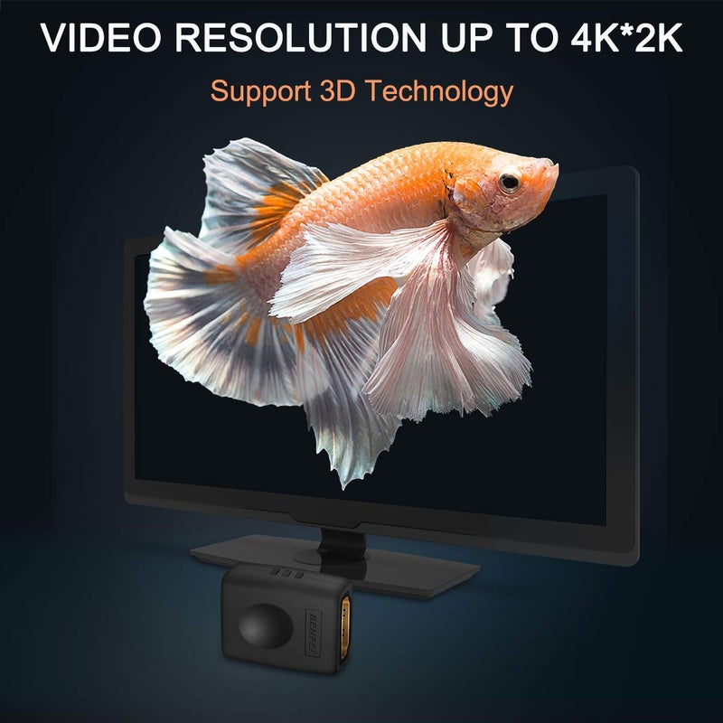 BENFEI 4K HDMI Coupler, 2 Pack HDMI Female to Female Adapter - Image 3